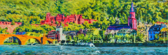 Heidelberg Schloß, Brücke und Altstadt