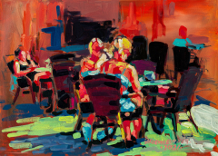 Marktplatz NeustadtSpeedpaintingAcryl auf PapierAlena Steinlechner2021