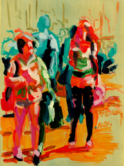 Papier 36x48 cm, Binnenalster Hamburg