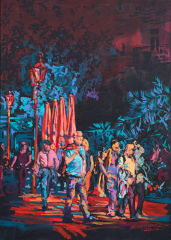 Steinlechner100 x 140 cmAlena Steinlechner 2024Sophienstraße vor dem Badischen Hof