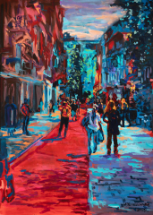 Alena Steinlechner, 2024, Acryl auf Leinwand, 100x140 cm