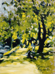 Alena Steinlechner, Acryl auf Papier, Speedpainting 2024