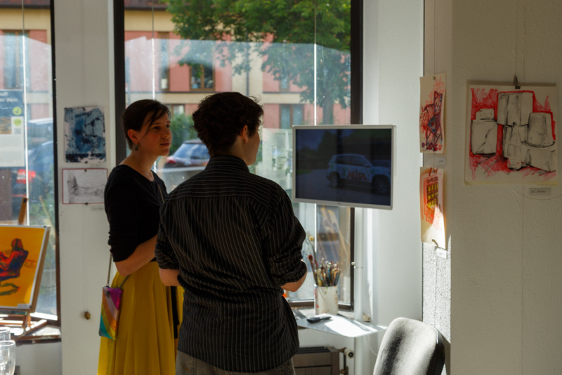 Die Preisträger des Jugendkunstpreis RLP stellen im Atelier Steinlechner aus. Die Vernissage war am 21. Mai 2026
