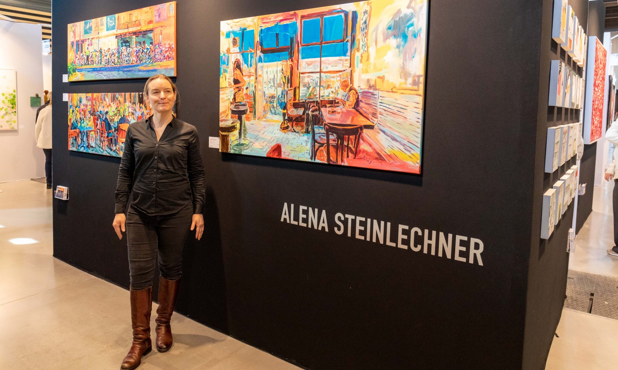 Alena Steinlechner auf der Kunstmesse Art3f in Reims